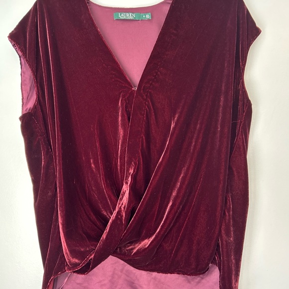 Lauren Ralph Lauren Tops - Burgundy Velvet‎ Women's Top Lauren Ralph Lauren M
